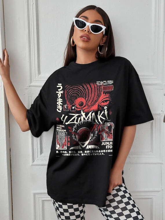 Vintage Washed Junji Ito Uzumaki T-shirt: Japanese Horror Manga
