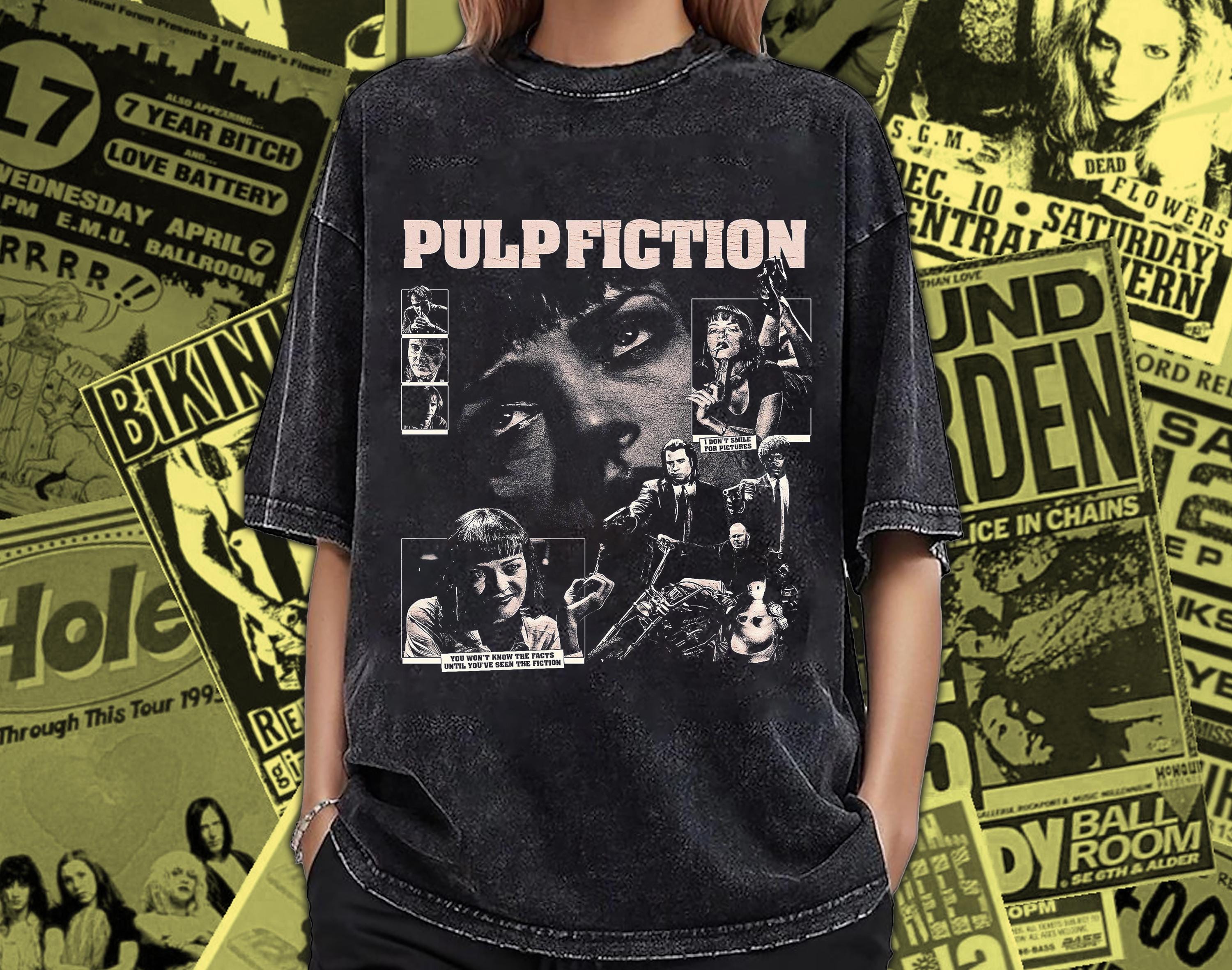 Vintage Washed Pulp Fiction T-shirt: Quentin Tarantino Movie Tee 