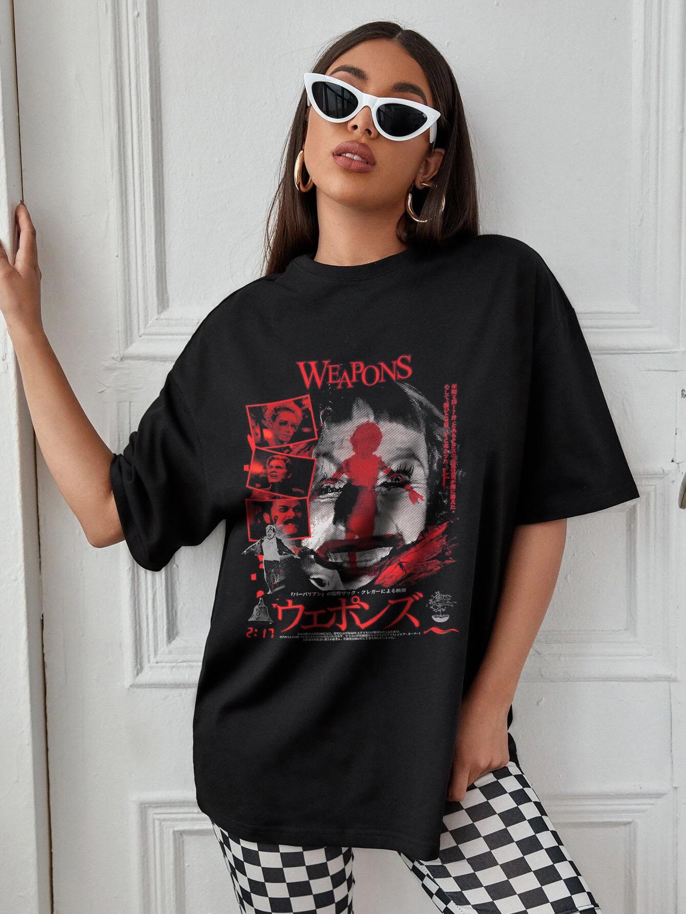 Vintage Washed Weapons Movie T-shirt, Zach Cregger Film, Horror