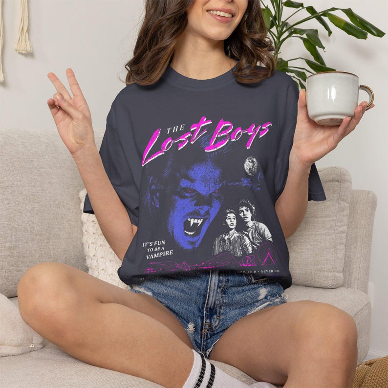 The Lost Boys Vampire Movie Retro 80s Graphic Tee, Horror Fan Gift LB001 image 3