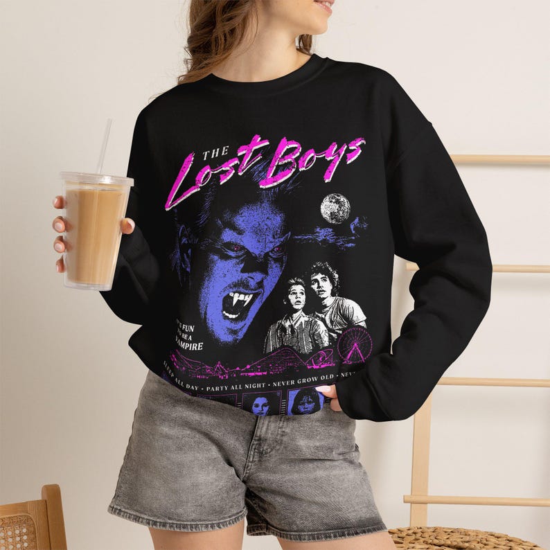 The Lost Boys Vampire Movie Retro 80s Graphic Tee, Horror Fan Gift LB001 image 10