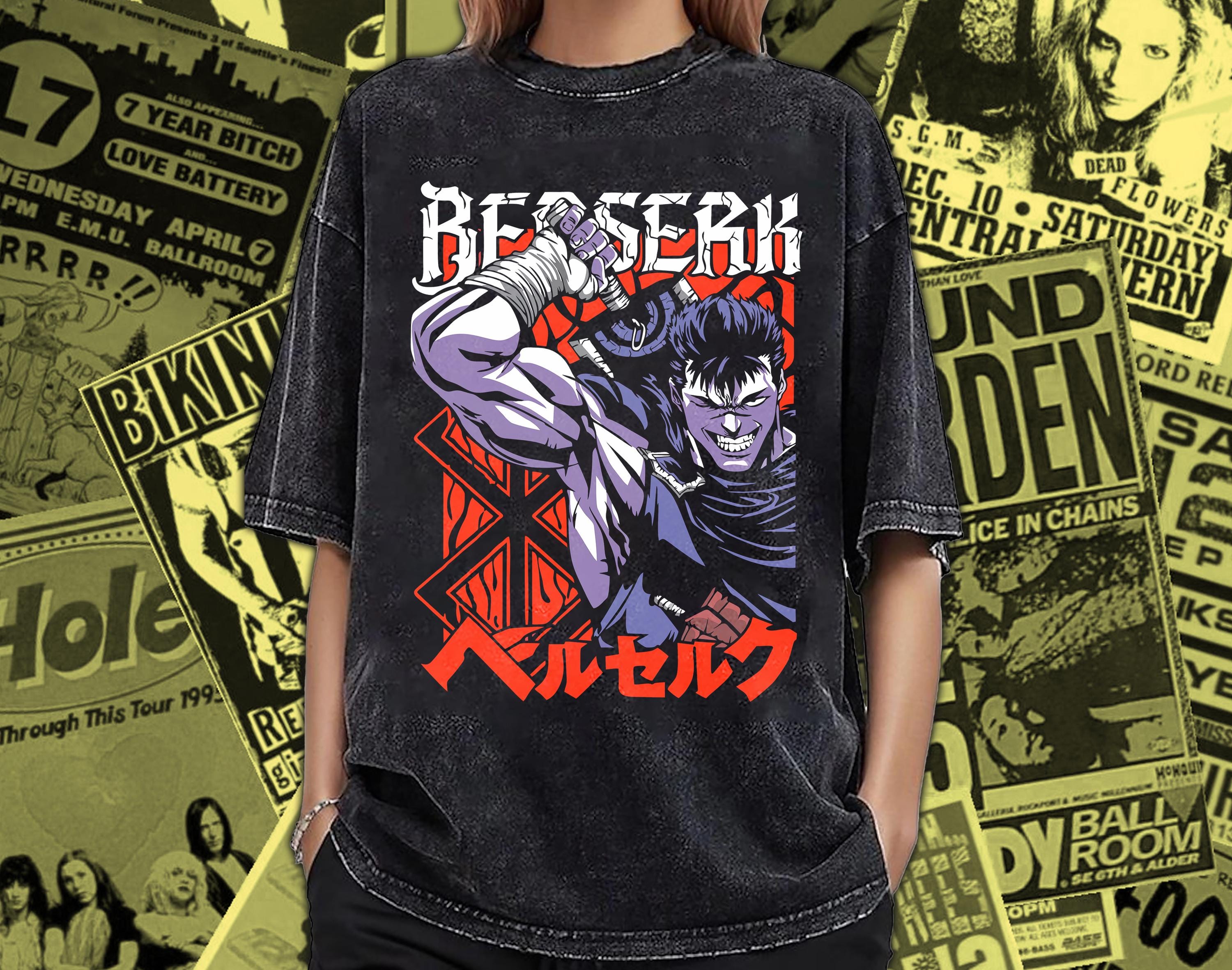 Vintage Washed Guts T-shirt: Berserk Japanese Anime Tee BS001 - Etsy