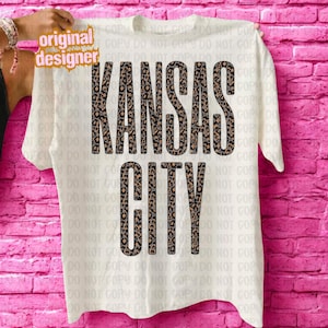 Retro Kansas City Football Png, Leopard Football png, KC Game Day png, Touchdown Season png, Game Day Sublimation Graphic