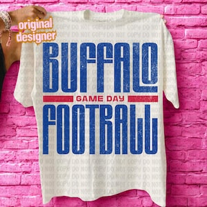 Buffalo Football PNG, Vintage Retro Game Day png, Grafica a sublimazione Buffalo, Tailgate png per magliette, Clipart di Buffalo Fan Football