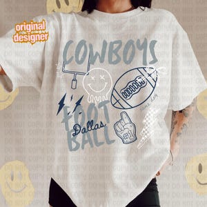 Vintage Dallas Png, Retro Dallas Football png, Texas Game Day png, Texas Sublimation, Game Day Digital Download, Doodle Game Day png