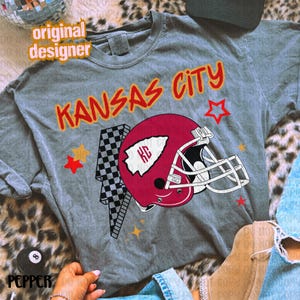 Vintage Kansas City Football Png, Retro Football png, KC Game Day png, Mahomes png, Kansas City Football Sublimation Graphic