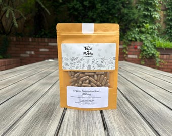 Organic Dandelion Root 1000mg | Organic, Non-GMO, No Dyes or Fillers | Vegan Supplement Capsules