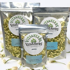 Organic Dried Jasmine Buds Tea Flower Floral Herbal Tea 1/4oz - 1LB