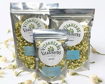 Organic Dried Jasmine Buds Tea Flower Floral Herbal Tea 1/4oz - 1LB