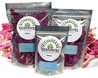 Organic Dried Peony Petal Flower Floral Herbal Tea 1/4oz - 1LB