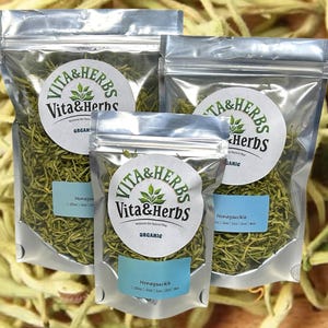 Organic Dried Japanese Honeysuckle Flower Lonicera japonica Herbal Tea 1/4oz - 1LB
