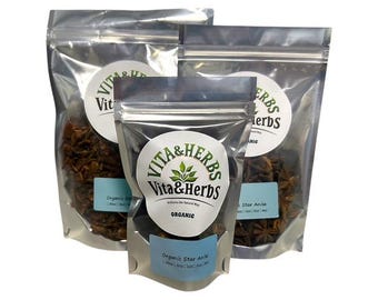 Organic Dried Star Anise Spices & Seasonings 1/4oz - 1LB