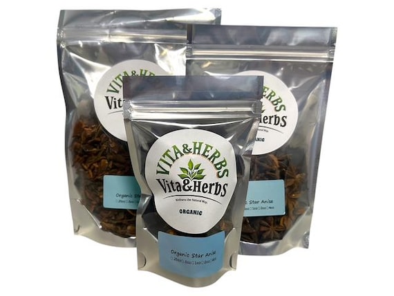 Organic Dried Star Anise Spices & Seasonings 1/4oz - 1LB