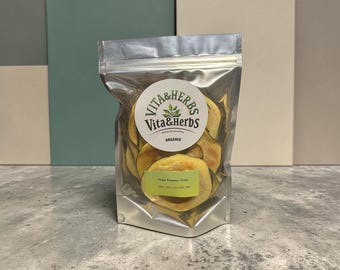 Papaye séchée biologique - Tranches déshydratées 100 % naturelles - En-cas aux fruits exotiques rares et ingrédient 1/4 oz - 1 lb