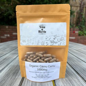 Organic Camu Camu 1000mg | Organic, Non-GMO, No Dyes or Fillers | Vegan Supplement Capsules