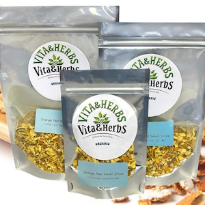 Bio getrocknete Orangenschale kleine Scheiben Tee Kräutertee 1/4oz - 1LB