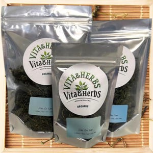 Organic Dried Jiaogulan Gynostemma pentaphyllum Tea Flower Floral Herbal Tea 1/4oz - 1LB