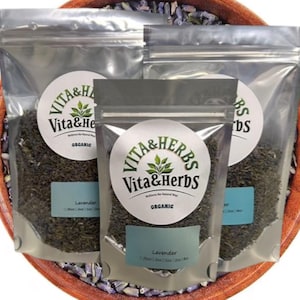 Organic Dried Lavender Tea Flower Floral Herbal Tea 1/4oz - 1LB