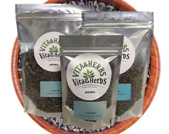 Biologische gedroogde lavendel thee bloem bloemen kruidenthee 1/4 oz - 1 LB
