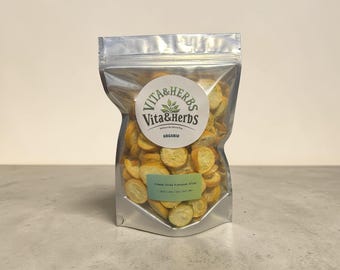 Organische gefriergetrocknete Kumquat - 100% natürliche Mini-Scheiben - essbare Zitrusgarnitur & gesunder Snack 1/4 oz - 1LB