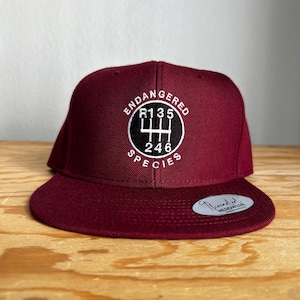 Stick Shift Embroidered Hat: Manual Transmission Car Enthusiast Snapback