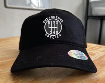 Broderad hatt med manuell växellåda: Pappahätta med 6-växlad spakväxel
