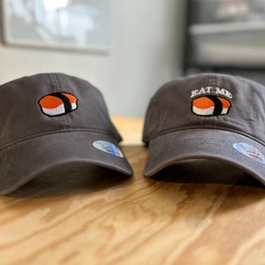 Embroidered Spam Musubi Hat: Funny Foodie Gift