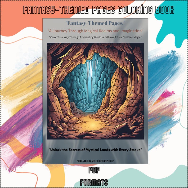 Magical Fantasy Coloring Pages for Adults Enchanted Worlds and Mythical