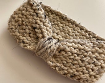 Women's Bow Head Wrap Handmade Knit