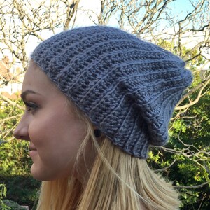Women&#39;s Slouchy Beanie Lightweight Crochet Hat Handmade
