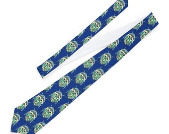 Whimsical Bug Necktie: Ocean Lover Gift, Beach Wedding Accessory