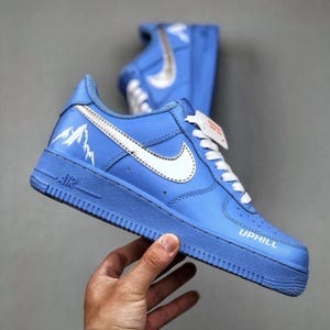 Nike Air Force 1 , Af1 Custom , Blue Nike Air Force , Nike Shoes , Air Force Custom