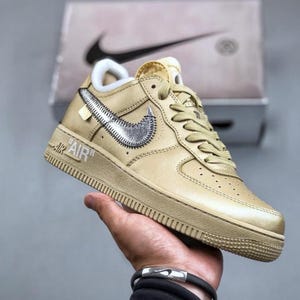 Nike Air Force 1 , Af1 Custom , Yellow Nike Air Force , Nike Shoes , Air Force Custom , Gold Nike Air Force