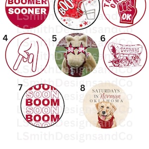 OU SOONER 2" Buttons