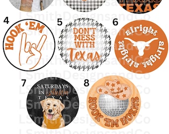 Texas 2&quot; Buttons