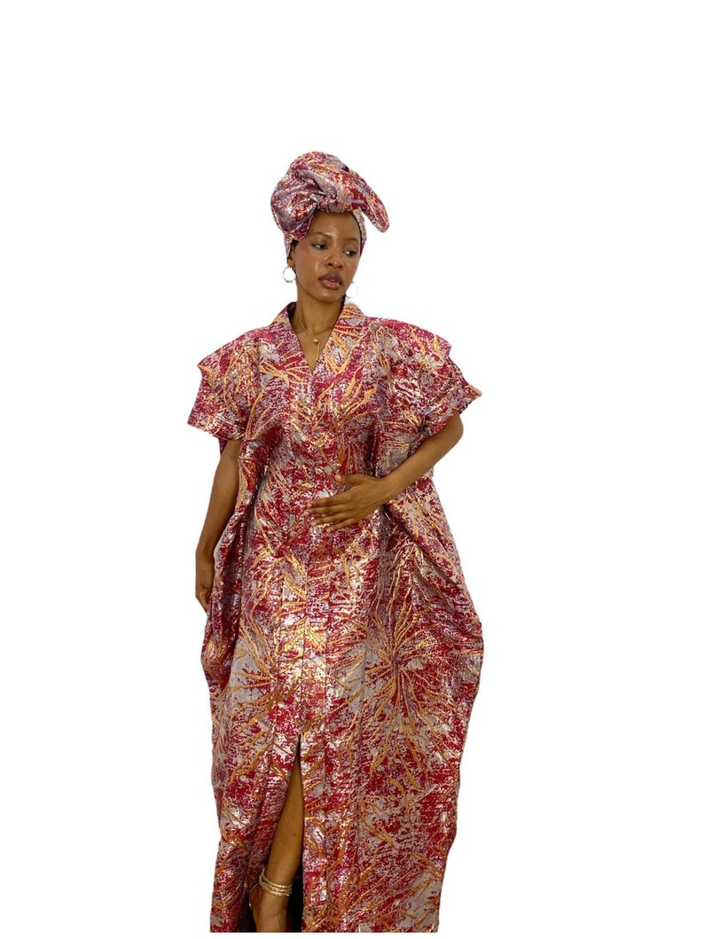 Damask Boubou & Kaftan Two Piece Set – Luxury African Traditional Outfit for Men main image 1