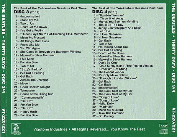 The Beatles – Thirty Days - Get Back Sessions (17cdset) Brand New