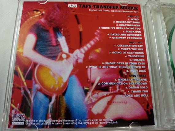 Led Zeppelin - 929: Tape Transfer 1971 (3CD) Brand New - Etsy