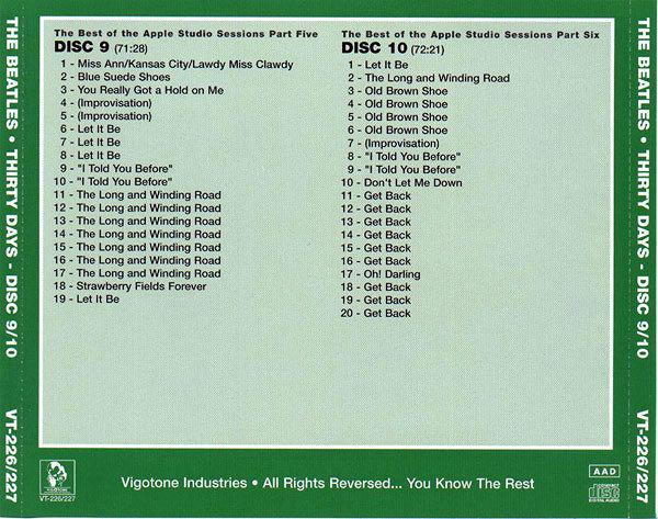 The Beatles – Thirty Days - Get Back Sessions (17cdset) Brand New