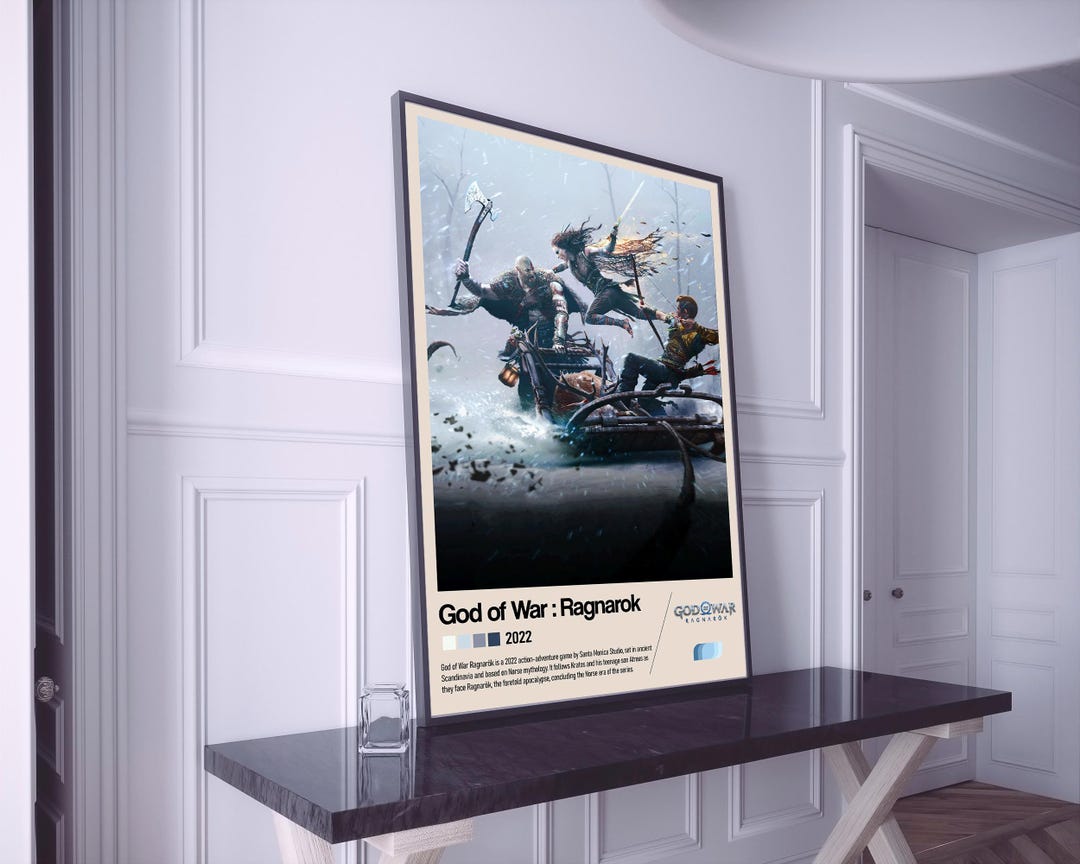 God of War Ragnarok Poster, God of War Print, Video Game Poster ...