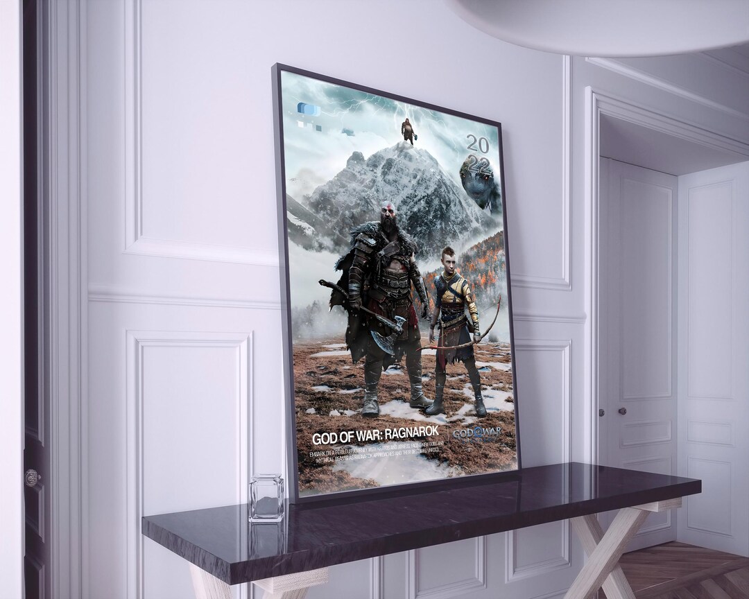 God of War Ragnarok Poster, God of War Print, Video Game Poster ...