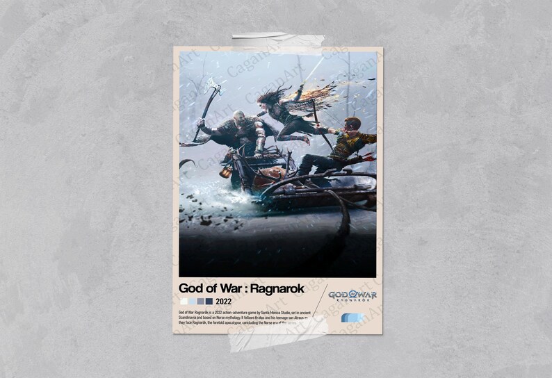 God of War Ragnarok Poster, God of War Print, Video Game Poster ...