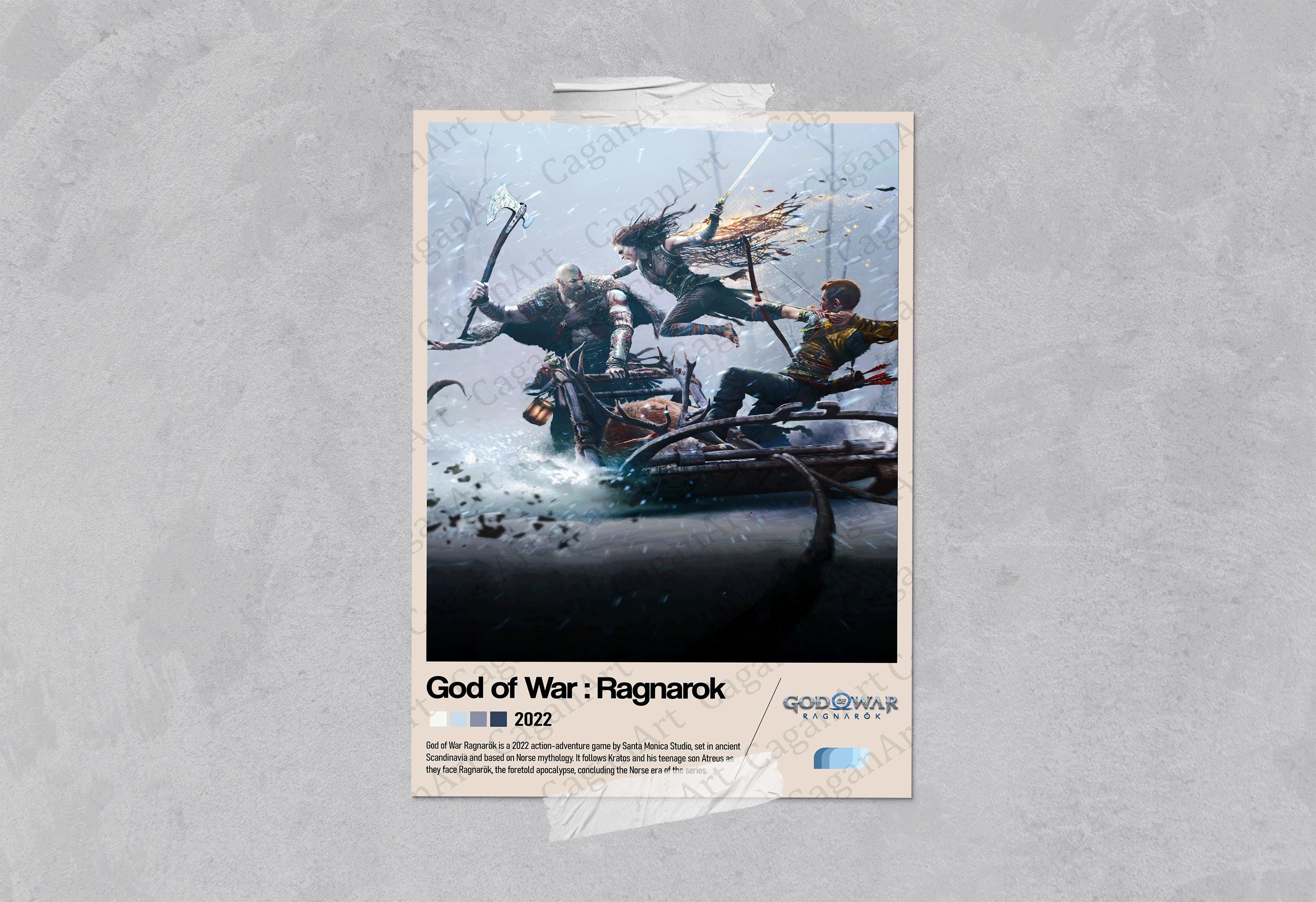 God of War Ragnarok Poster, God of War Print, Video Game Poster ...