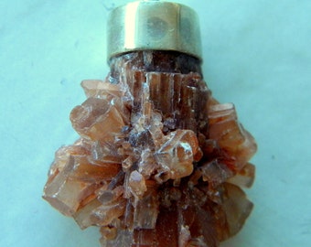 Aragonite crystal cluster pendant