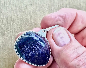 Blue Goldstone pendant