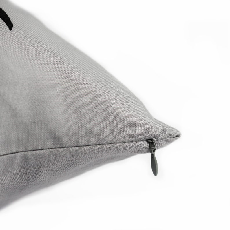 Ikat Diamond Pillow Cover Gray Linen Orange Fuchsia Brown Etsy