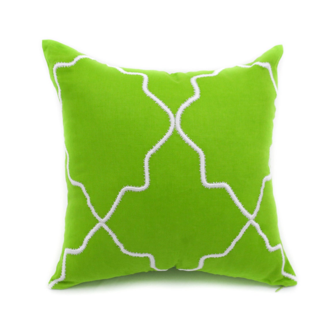 Ikat Pillow Cover Green Linen Pillow Gray Silver Ikat Etsy