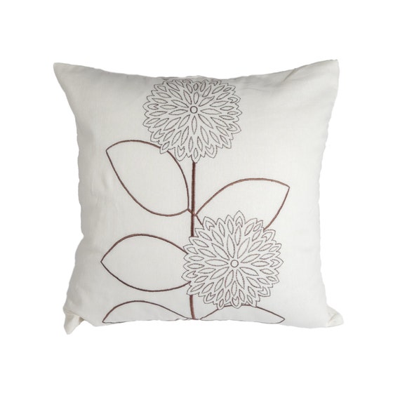 Modern Floral Pillow Cover Botanical Pillow Farmhouse Decor - Etsy