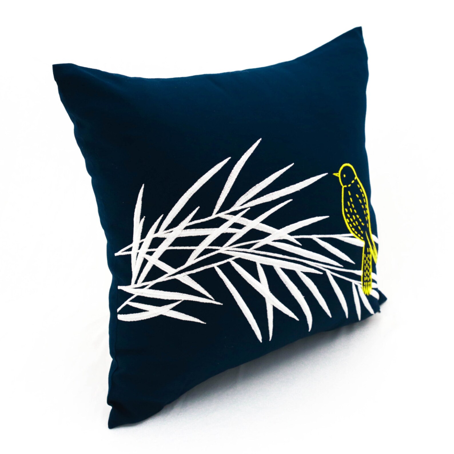 Bird Pillow Cover Custom Embroidery Pillow Bamboo Pillow Etsy