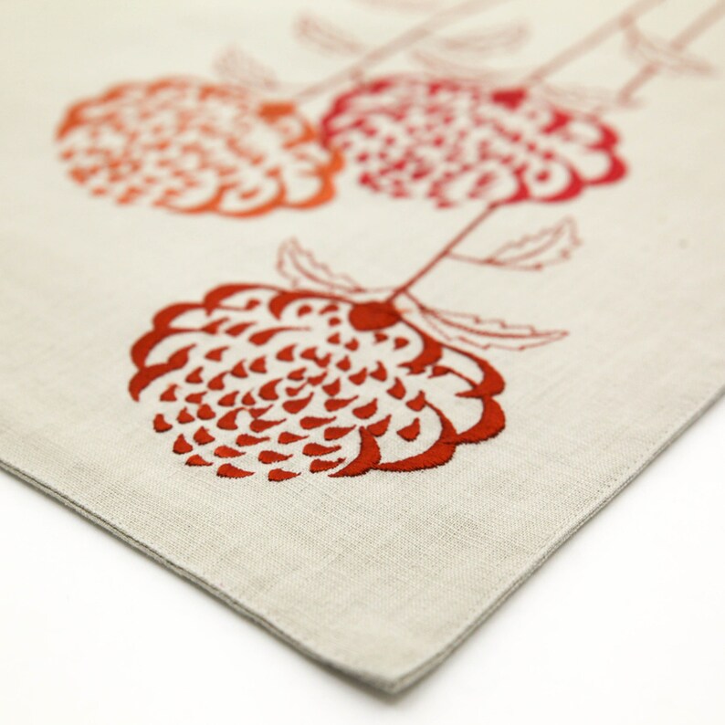 Flower Placemats Fabric Placemats Floral Table Linen Etsy